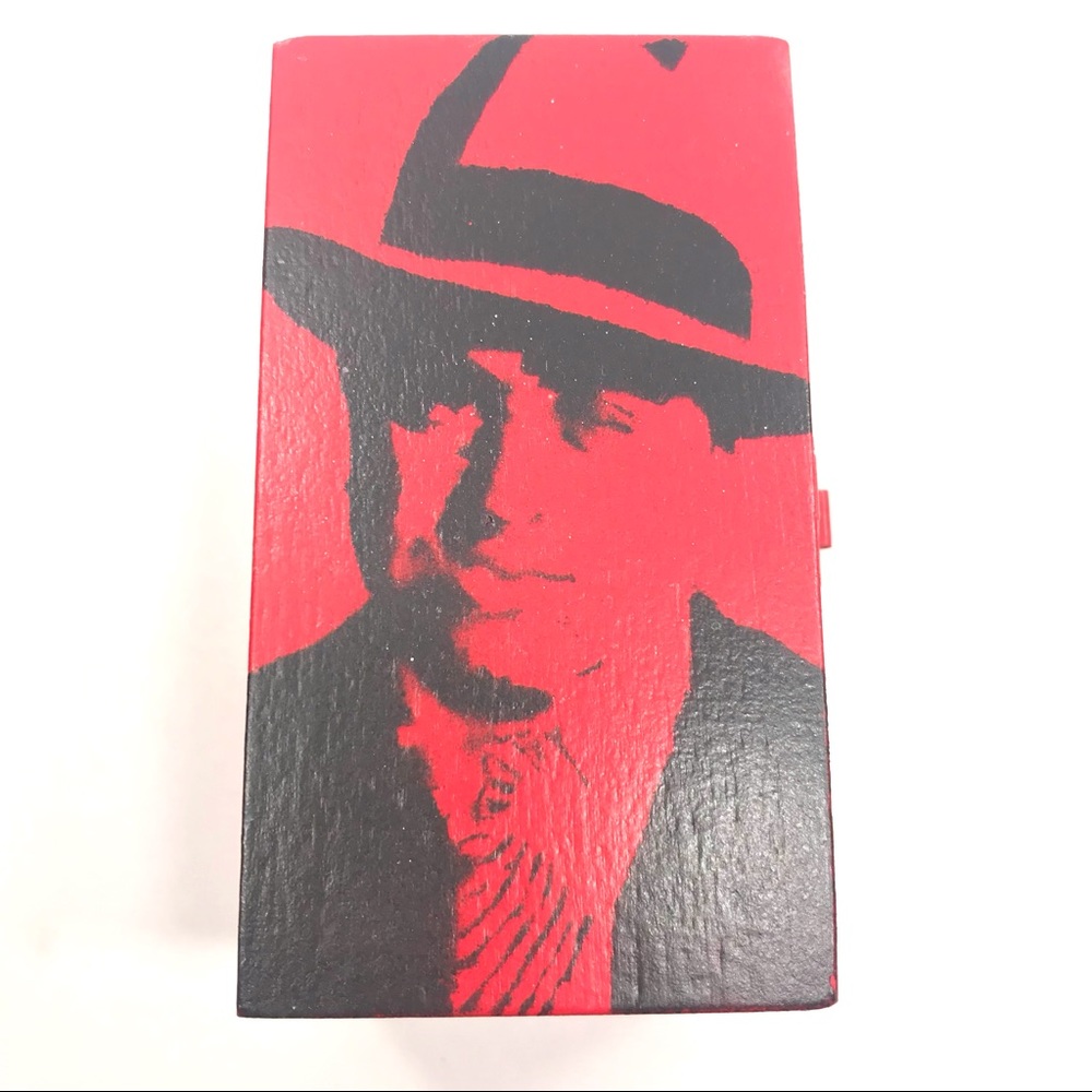 Al Capone Scarface Gangster inspired distressed graffiti Rocker Box Mini 4”x2.5 - Picture 3 of 12